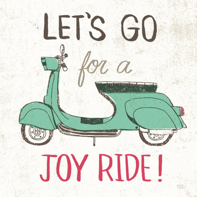 Road Trip Vespa - cadre photo unique, art textuel