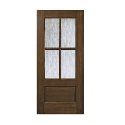 32x80 4 Lite TDL Mahogany Front Door