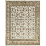One-of-a-Kind Hand-Knotted High-Quality Ivory/Beige/Gray Area Rug
