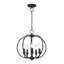 Lustre en forme de globe à 5 lumières de style bougie Remer-710996463
