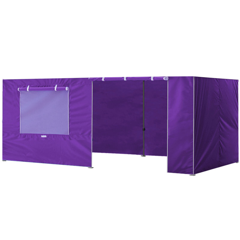 Moguel Arlmont & Co. Polyester Side Wall for Canopy, Purple, 84"H x 120"W x 240"D