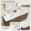 Meuble-lavabo double 72 po en noyer clair Zanica-129171917-137544565