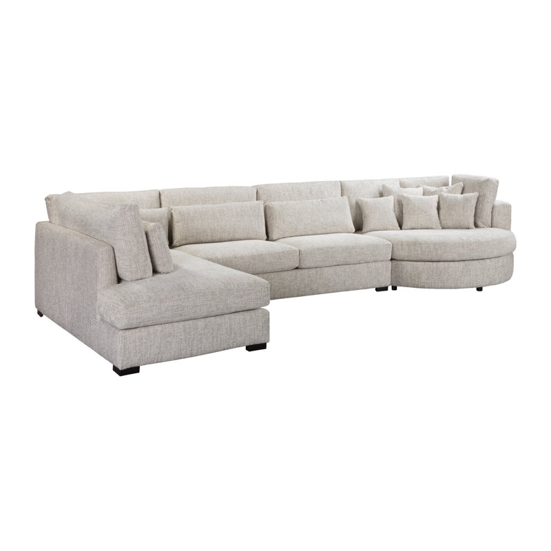 Krste 6 Seater Sofa & Chaise, Left Hand Facing