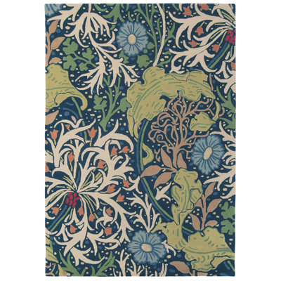 Handmade Wool Floral Area Rug