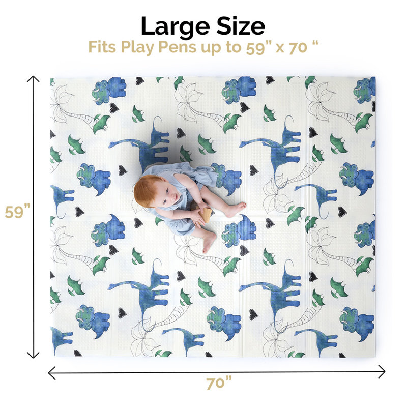 Tapis de jeu en mousse pliable JumpOff Jo, Petits dinosaures