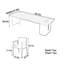 Bureau d'ordinateur moderne en bois massif-211447416