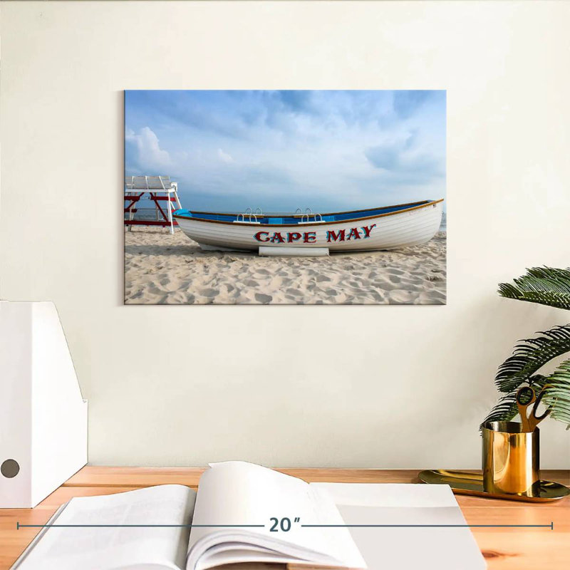 Mehar Boat At Cape May, 8" H x 12" W