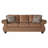 Leinster Faux Leather Sofa And Loveseat With Antique Bronze Nailheads