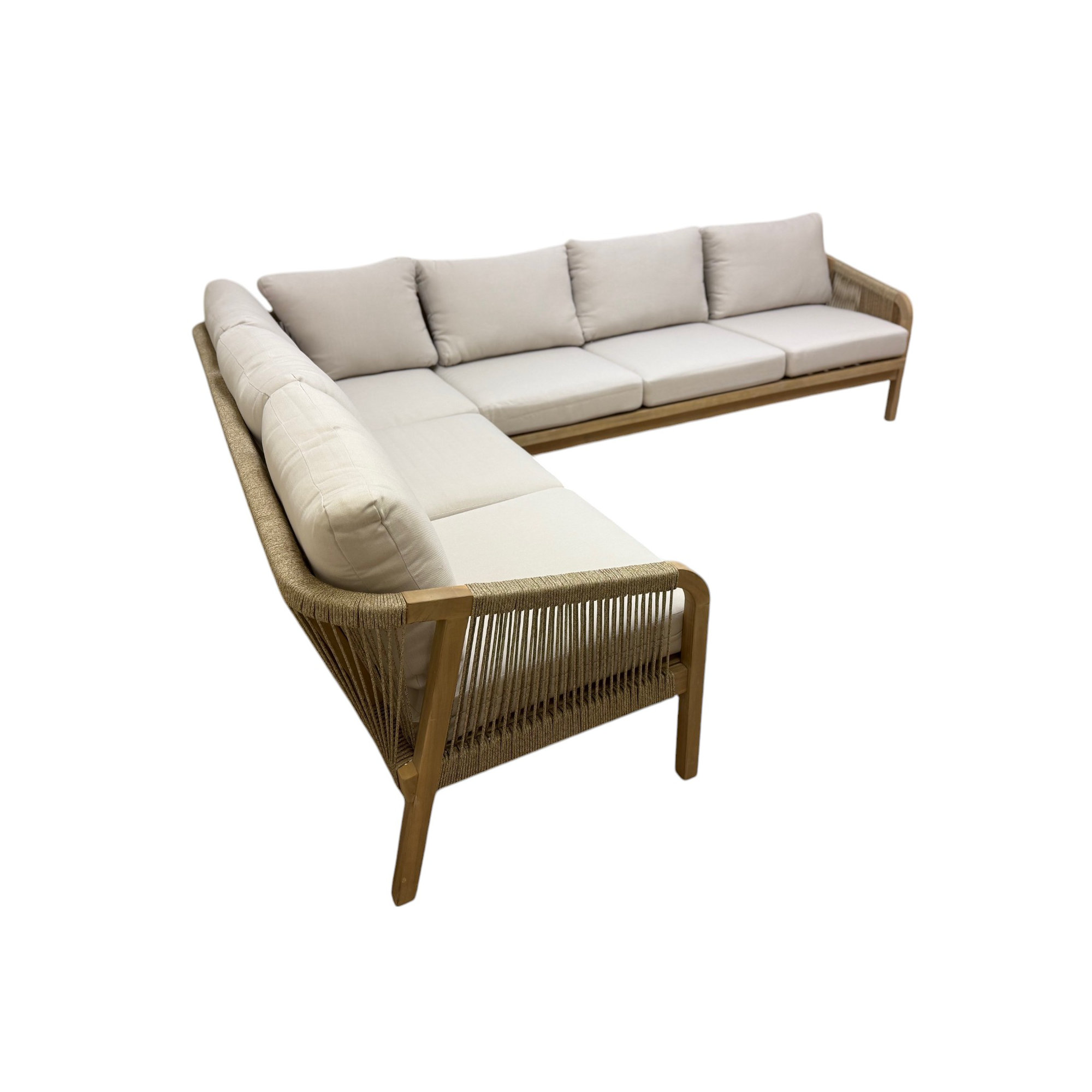 Bowery 2 PIECE SECTIONAL, BEIGE, White