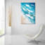 Art mural en verre Indigo Aérial Beach 2 'par Petals Prints Design-1464194518