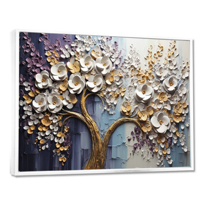 Arbre en fleurs avec fleurs blanches II