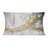 Gold and White Colliding Abstract - Printed Throw Pillow-1324232402