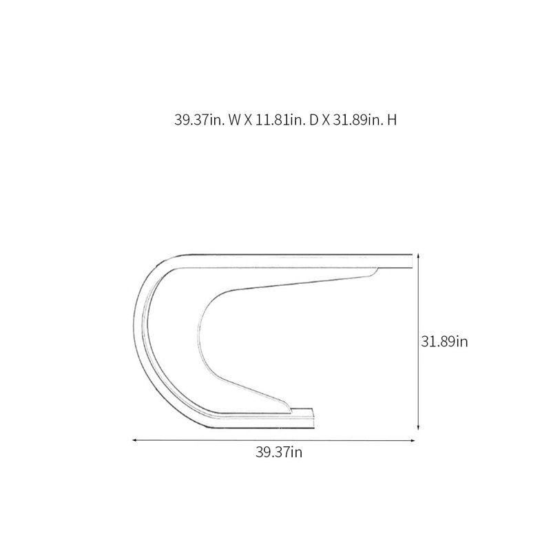 Zigler, H 31,89 po x l 39,37 po x P 11,81 po, Noir