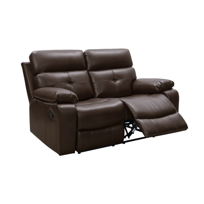 Causeuse inclinable à accoudoirs coussinés 63,5 po