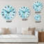 Turquoise Marble Liquid Art Universe - Modern Wall Clock-1112457747