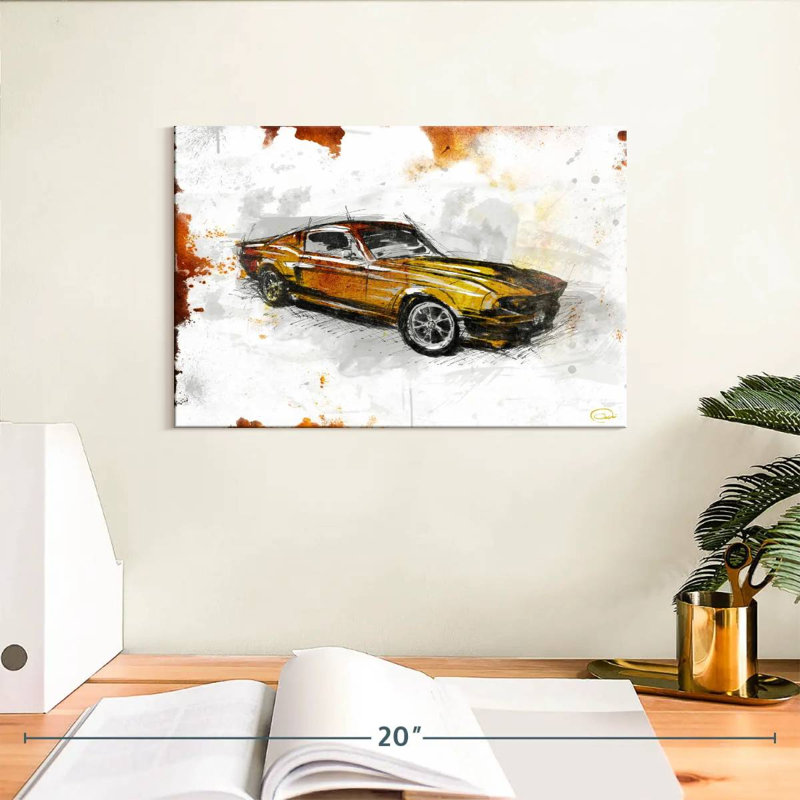 Mehar Car Rust, 8" H x 12" W