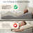 Full Body Bed Wedge Mattress Sleep Pillow for Acid Reflux Snoring Choking Back Pain Relief, Ergonomic Mattress Topper with Memory Foam Non Slip Base Cooling Sheet, Support System for 0-Gravity Sleep