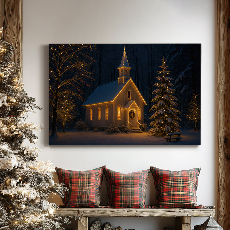 Quiet Whisper of Manger - Toile tendue avec châssis de qualité supérieure, H 18 po x l 12 po