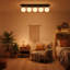 Plafonnier semi-encastré 5 lumières