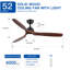 Ventilateur de plafond 52 po YUHAO Farmhouse