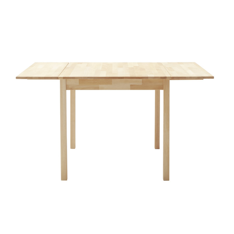 Sammie Beech Solid Wood Dining Table, Beige