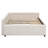 Full Size Upholstered Platform Bed With USB Charging And Spacious Storage Drawers, Beige