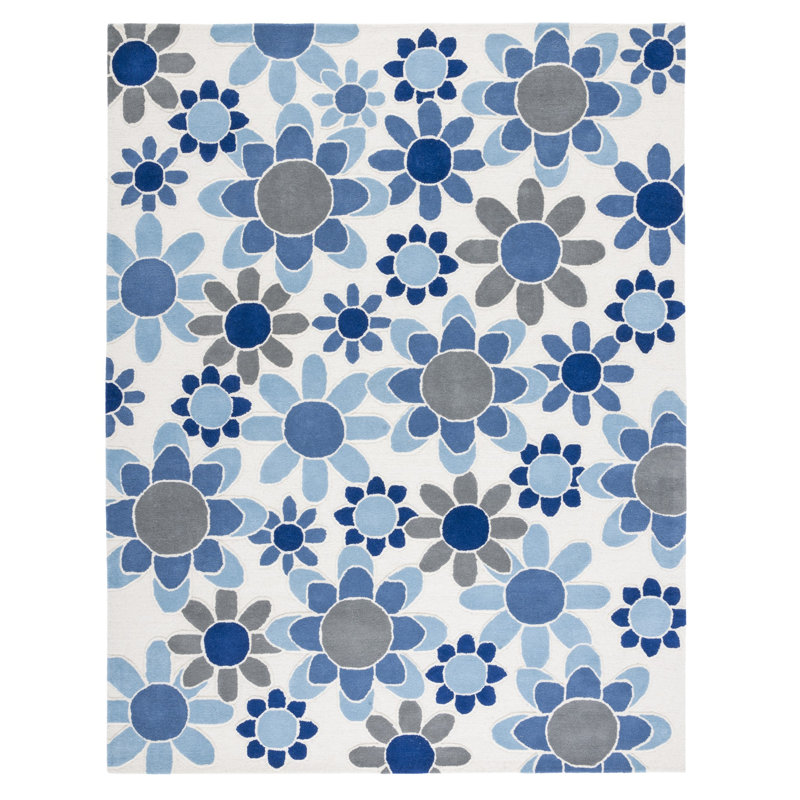 Asdvadzadur Hand Tufted Wool And Cotton With Latex Rug, Rectangle 8' x 10'