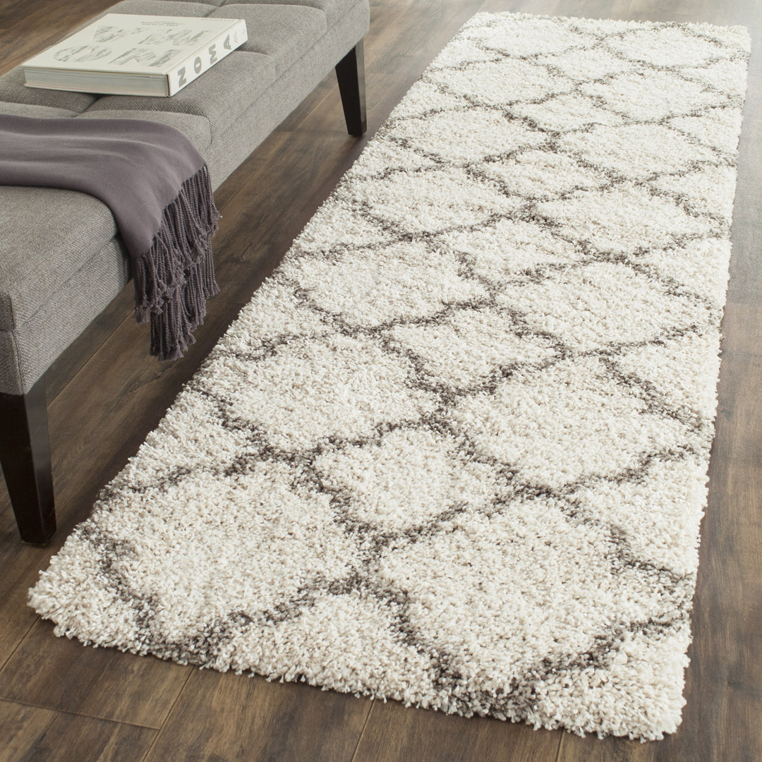 Darrol Shag Performance Geometric Rug House of Hampton® Rug 