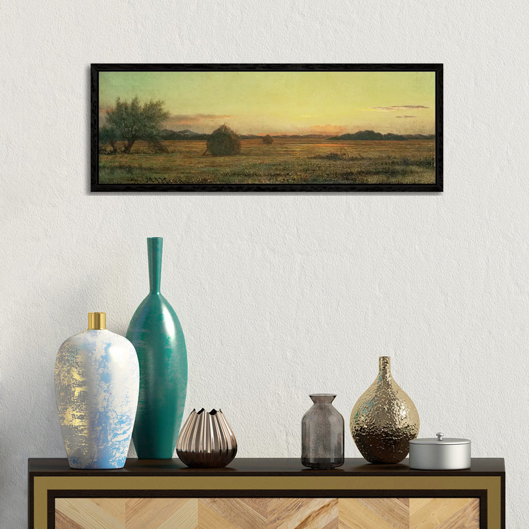 Jersey Meadows von Martin Johnson Heade - Panoramaleinwand auf Leinwand Giclée auf Leinwand