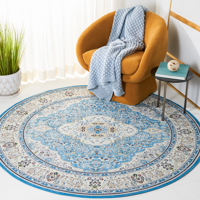 Tucson Performance Machine Washable Oriental Rug, Round 6'