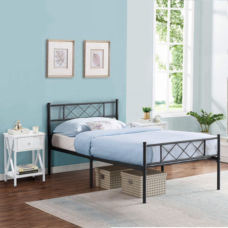 Ensemble de chambre à coucher Kempst, Blanc, Simple