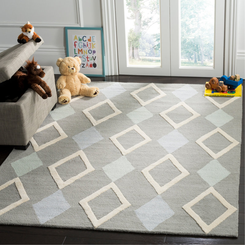 Krystyna Hand Tufted Wool Rug, Rectangle 8' x 10'