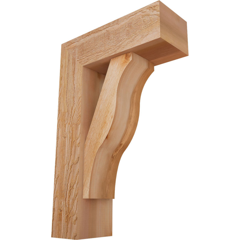 Support Funston Block avec support décalé, 34 x 22, Cèdre rouge occidental de l 8 po (scié brut)
