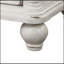Table de chevet au fini blanc antique