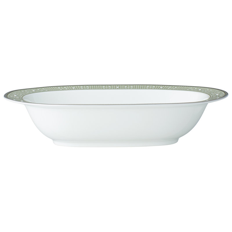 Bol à légumes Noritake Infinity, 10 1/2 po, 24 oz, Vert / platine