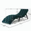 Chaise longue avec tissu en velours