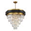 Lustre 9 lumières Marquise en noir mat avec accents laiton chaud-1721515568-1721515570