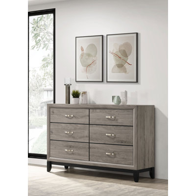 Commode transitionnelle l 58,40 po, taupe clair