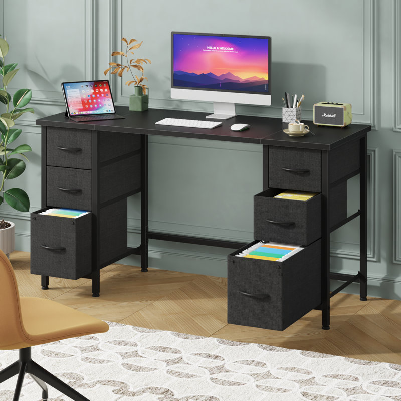 Ebern Designs Kalliyan 55 #39 #39 W Rectangle Computer Desk Wayfair Ebern Designs Kalliyan 55 #39 #39 W Rectangle Computer Desk Wayfair