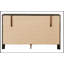 Commode noire élégante Burlington G2450-D avec six tiroirs spacieux et fabrication en placage de bois durable-261429678