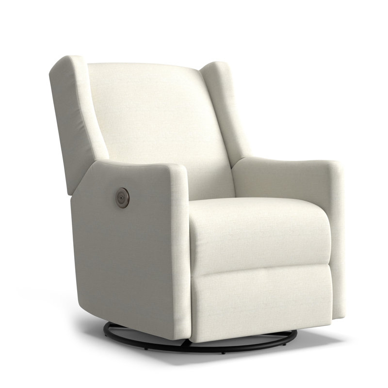 Fauteuil inclinable électrique Andrina, Tissu performance ivoire neige