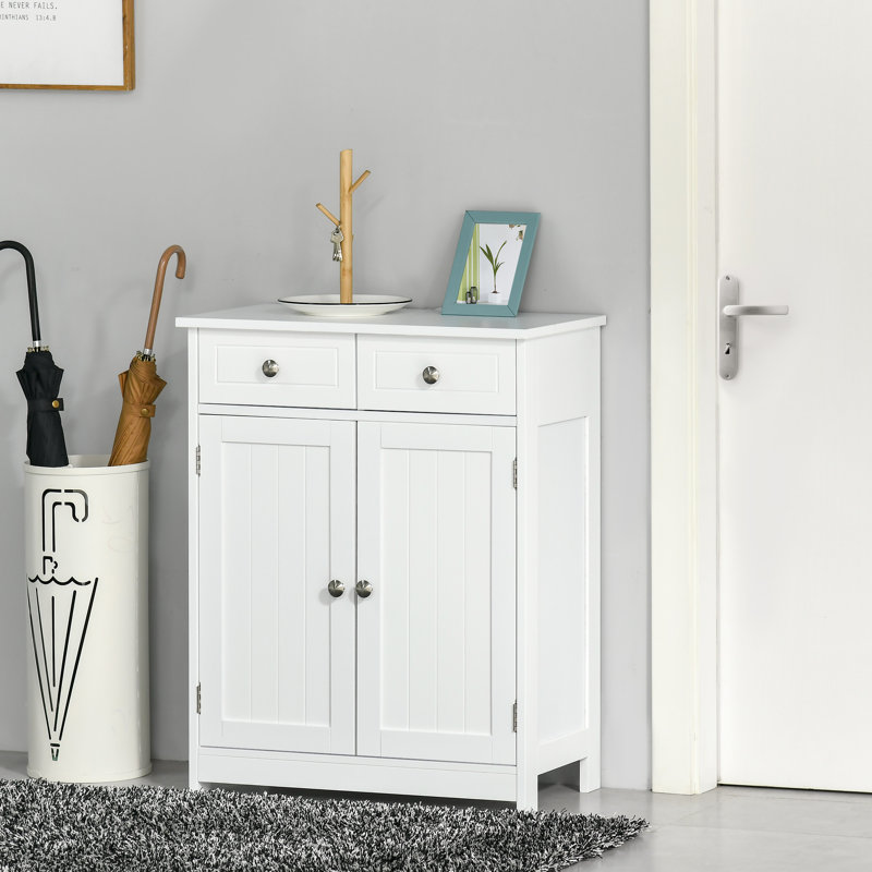 Caerphilly Freestanding Bathroom Cabinet, White