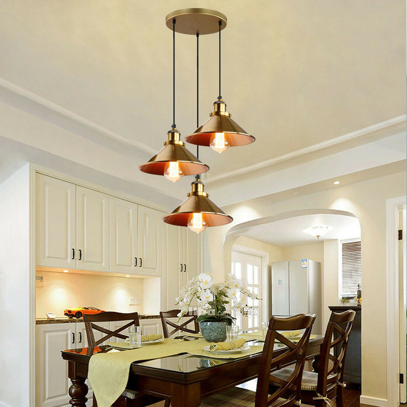 Idabel 3 - Light Cluster Pendant, Yellow Brass