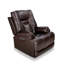 Fauteuil inclinable électrique standard en cuir véritable de 37,5 po de largeur-831026424