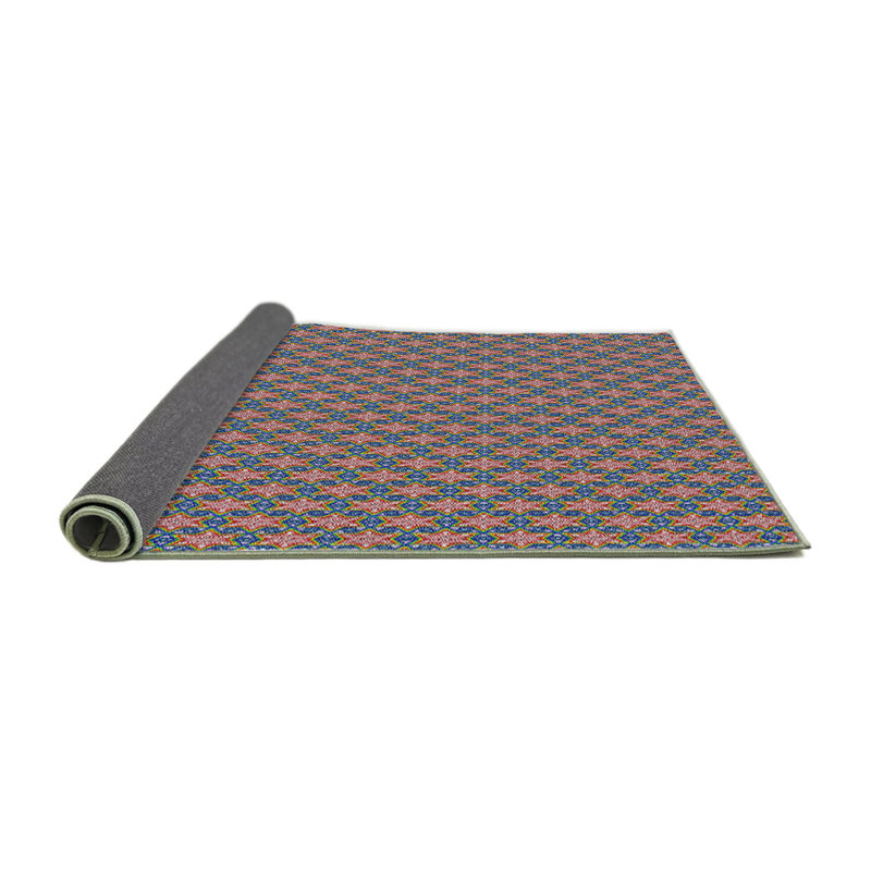 Tapis décoratif rose Saltford, Rond 7 pi