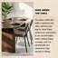 Table de salle à manger 55,12 "en bois de pin massif Wabi-Sabi avec plateau ovale courbé et base arquée - Table minimaliste pour la salle à manger Homestay-1749793646