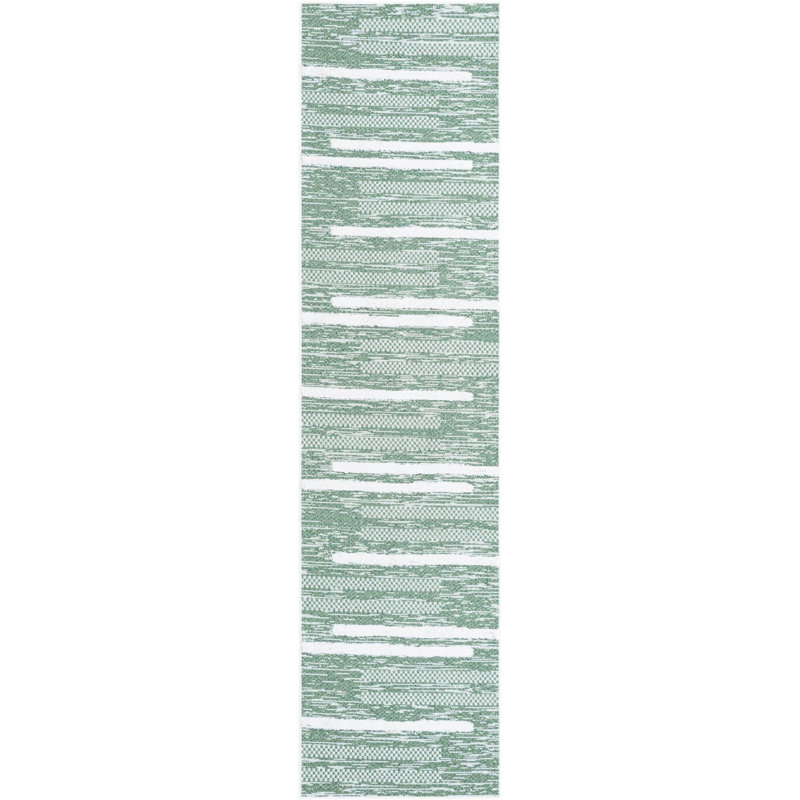 Tapis de couloir en coton Raelyn, Tapis de couloir 2 pi 7 po x 10 pi