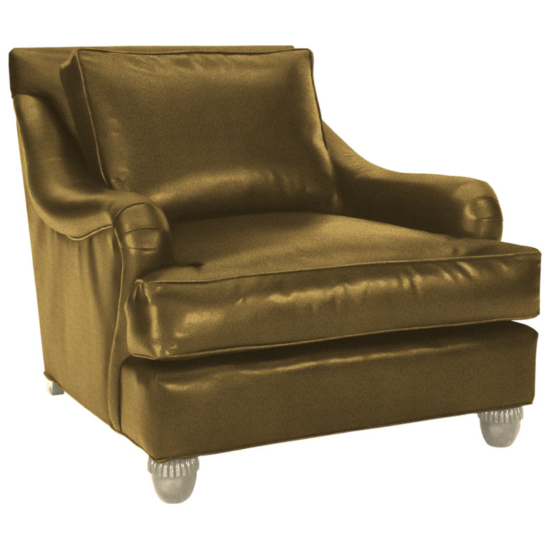 Armchair, Bella Black Performance Velvet, Brushy Bayou