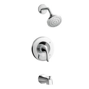 Chrome Wall Mounted Complete Shower System with Fixed Shower Head
