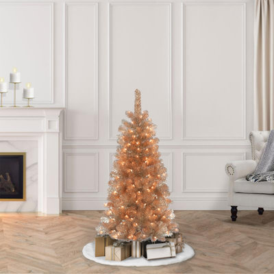 54' H Lighted Artificial Spruce Christmas Tree
